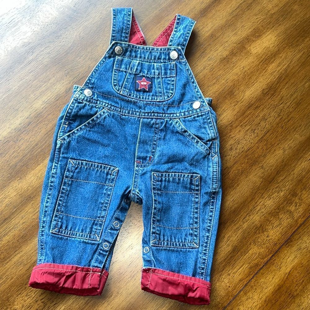 FADED GLORY BOYS SIZE 0-3 MONTHS OVERALLS